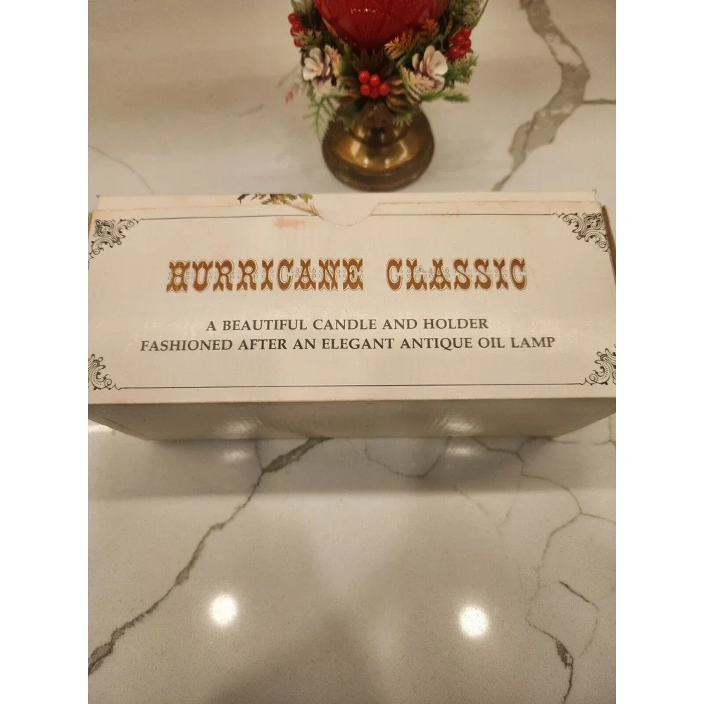 1978 Red‎ Hurricane Classic Christmas Candle 8